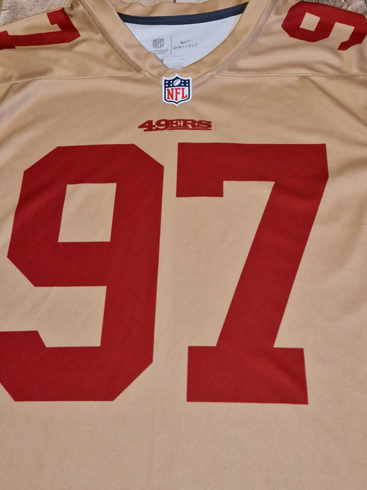San Francisco 49ers Bosa Gold inverted Jersey