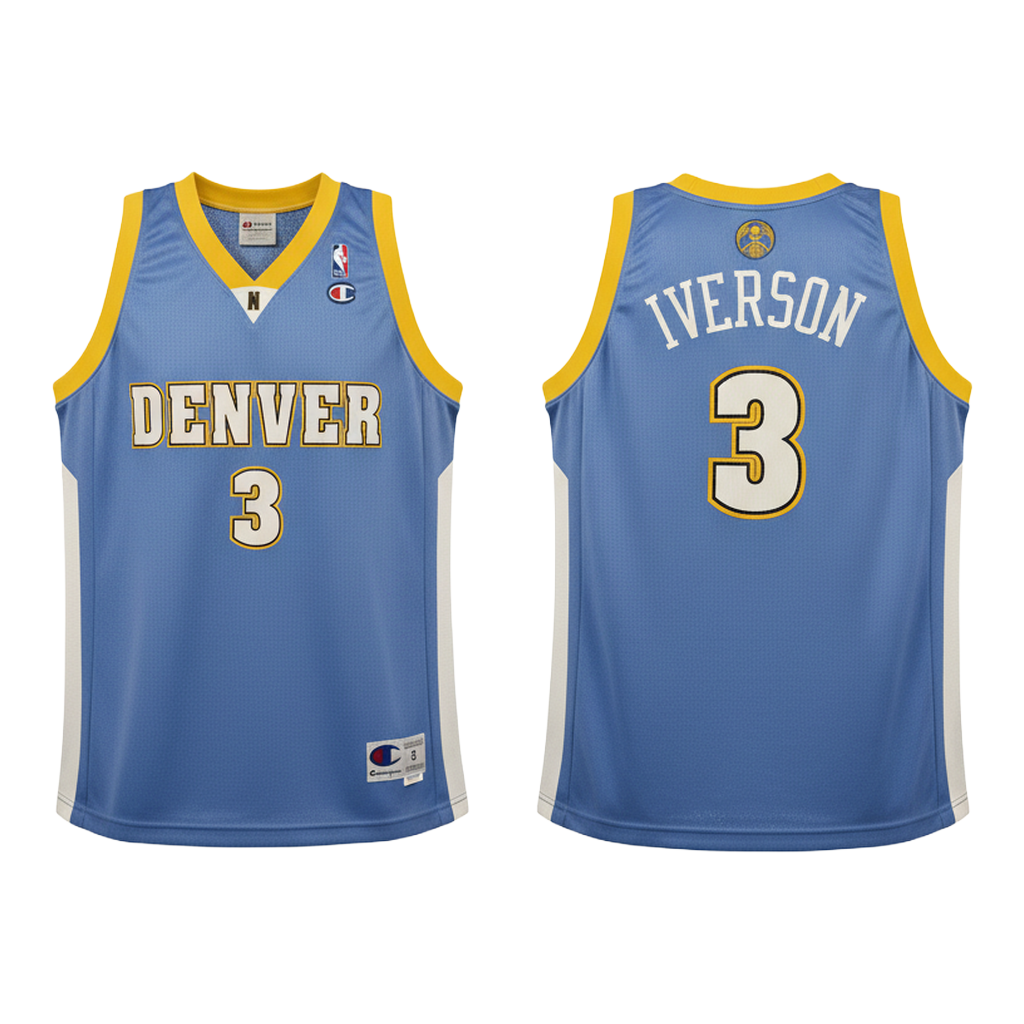 NBA Denver Nuggets Allen Iverson Jersey