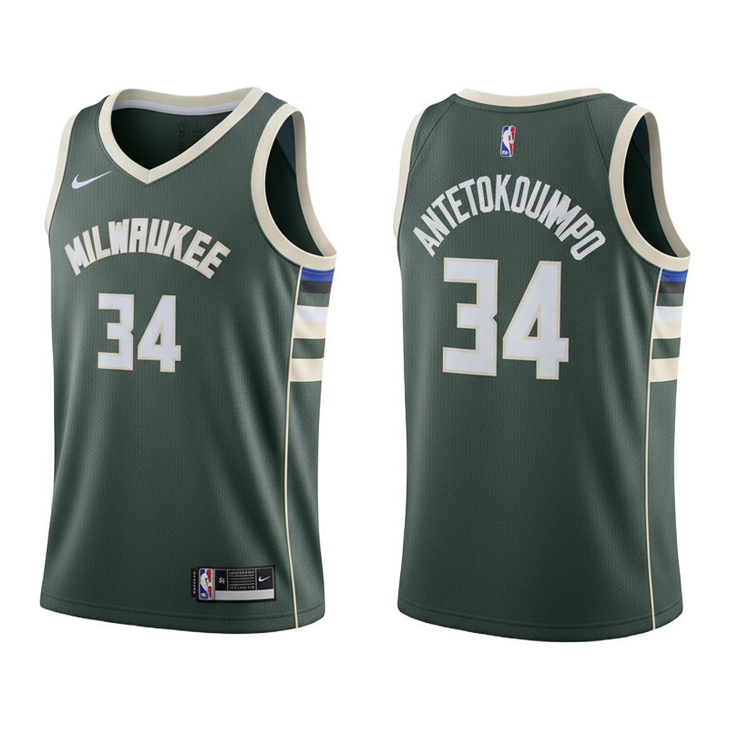 NBA Milwaukee Bucks Giannis Antetokounmpo Jersey
