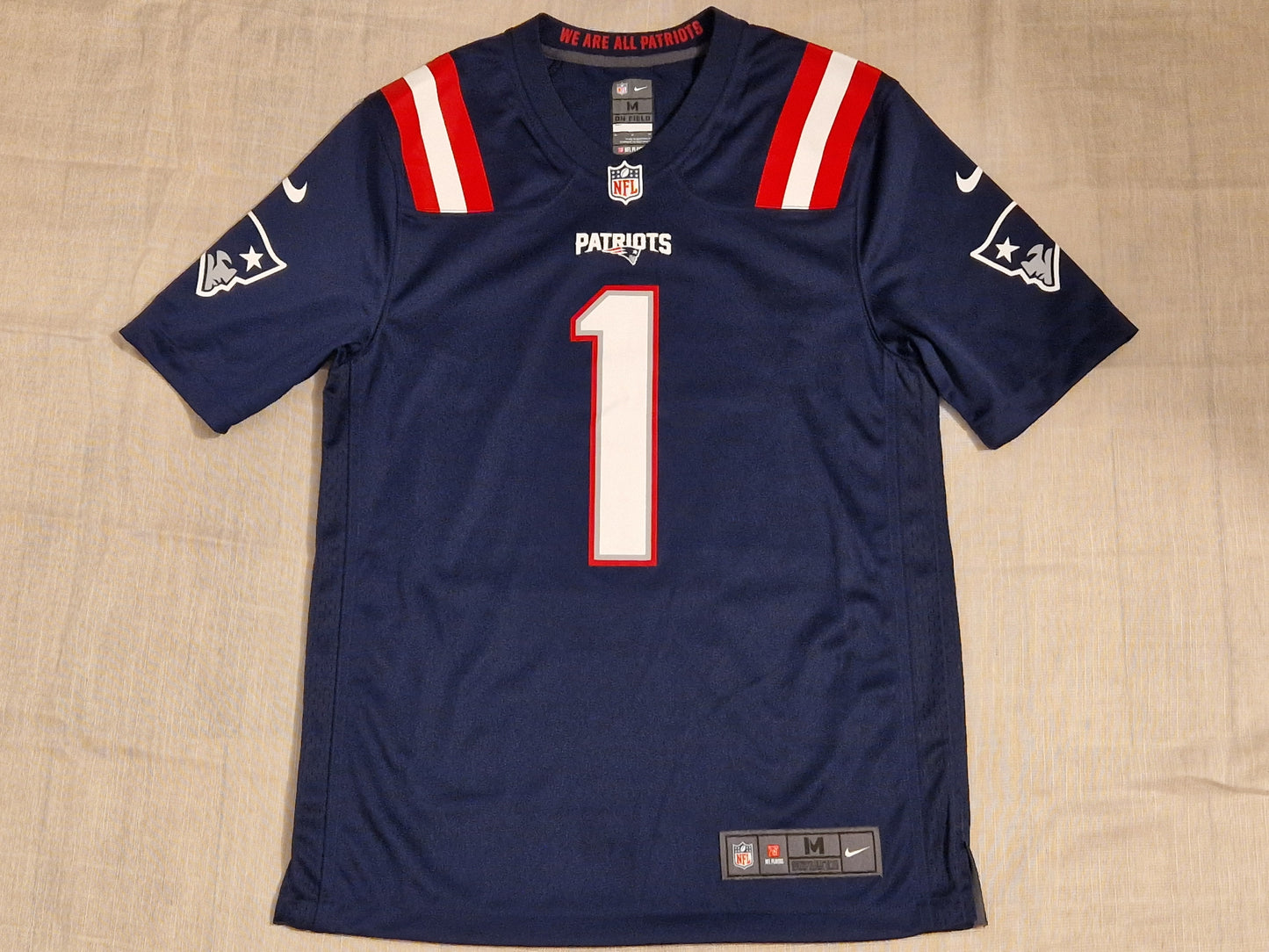 NFL New England Patriots Newton Jersey