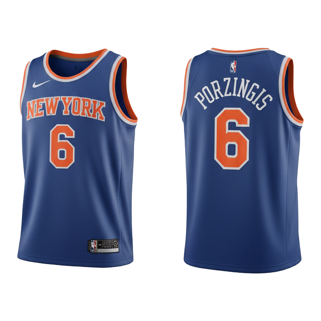 NBA New York Knicks Porzingis Jersey