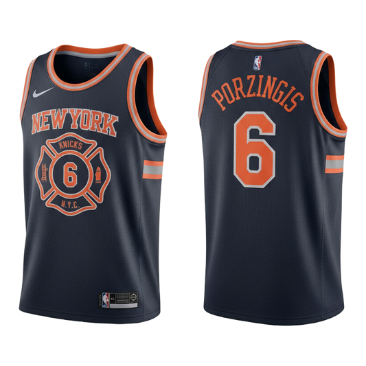 NBA New York Knicks Porzingis Jersey